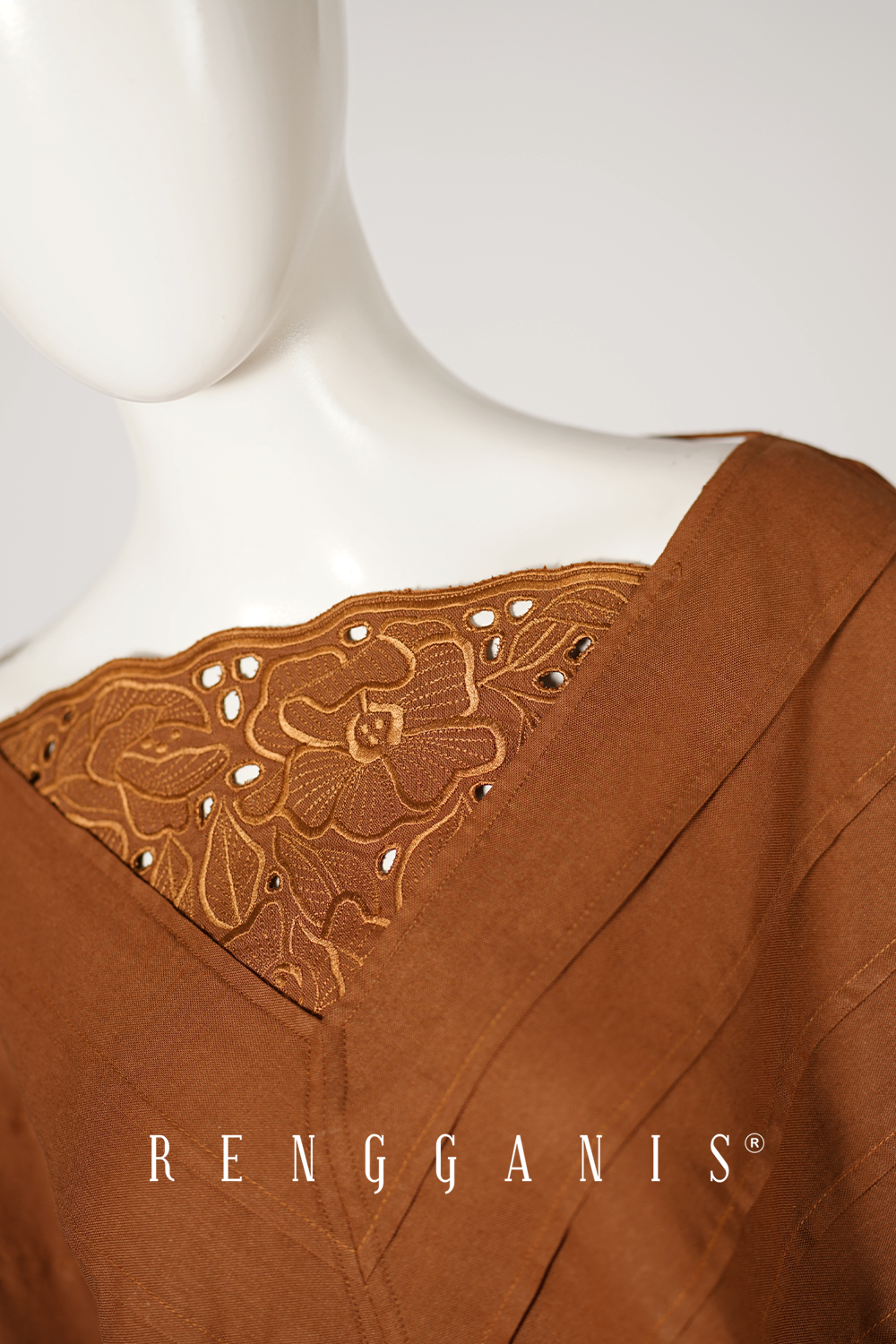 Cowl Back Pintuck Top