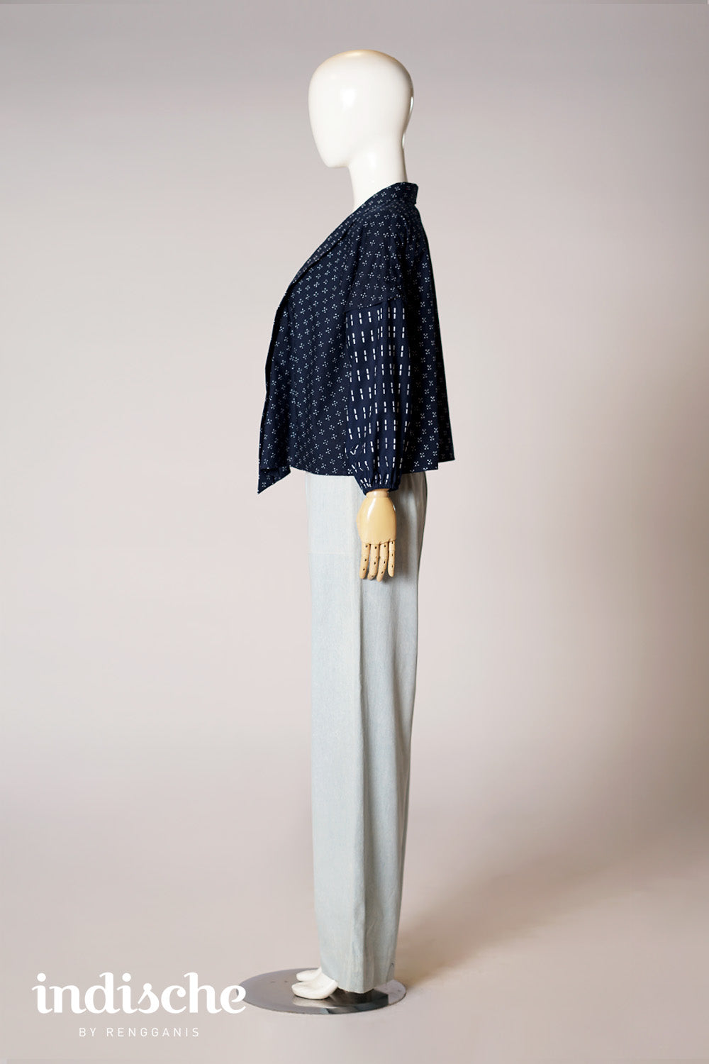 Kebaya Lestari in Navy Blue