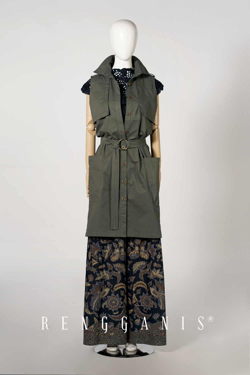 Sleeveless Utility Coat