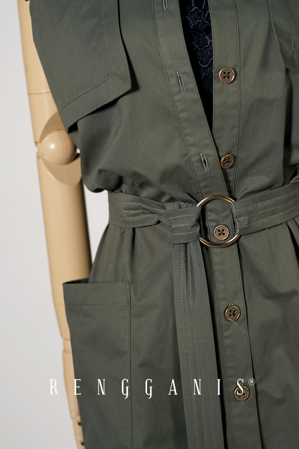 Sleeveless Utility Coat