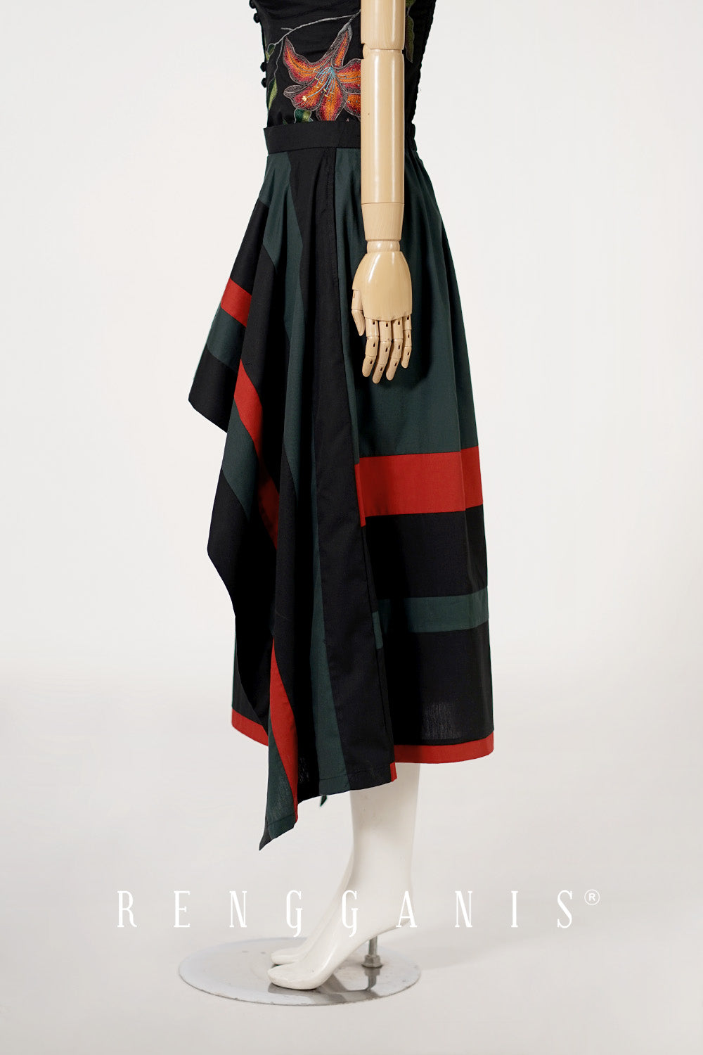 Layered Stripe Skirt