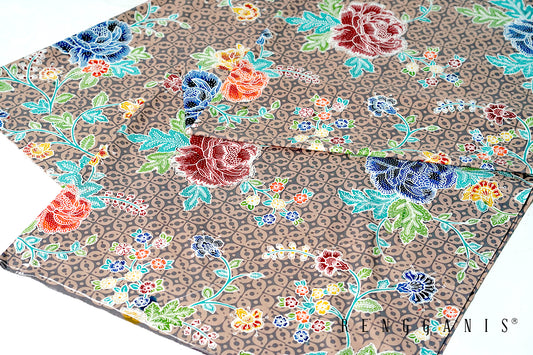 Combination of Handstamped + Handdrawn Batik from Solo