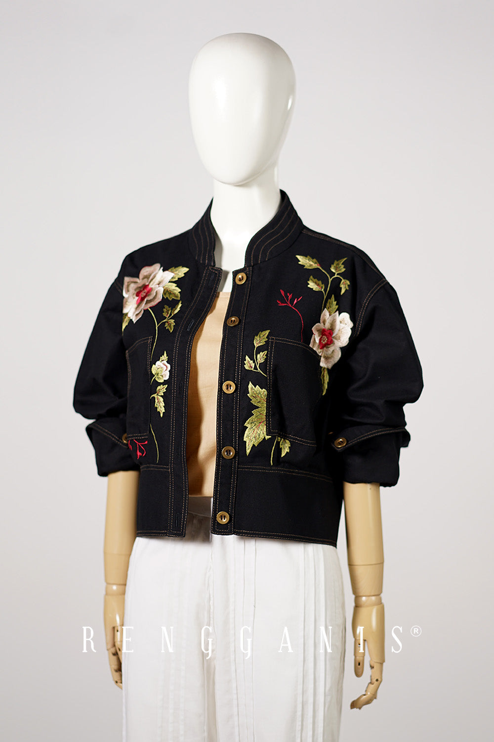 Briana Bomber Jacket in Black