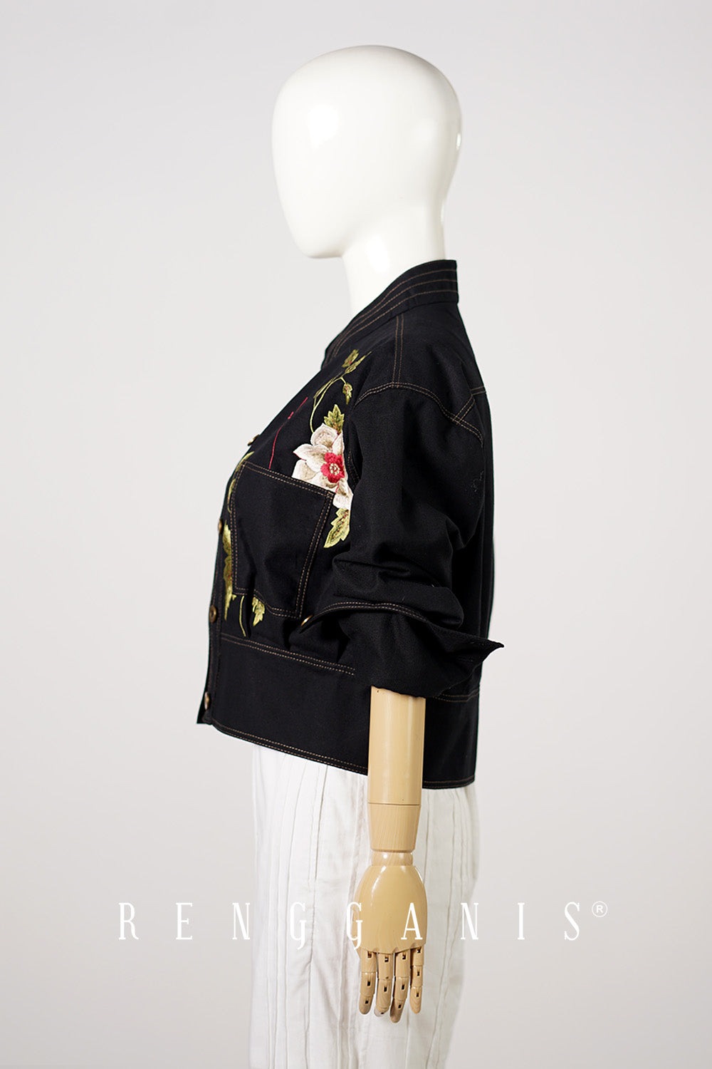 Briana Bomber Jacket in Black