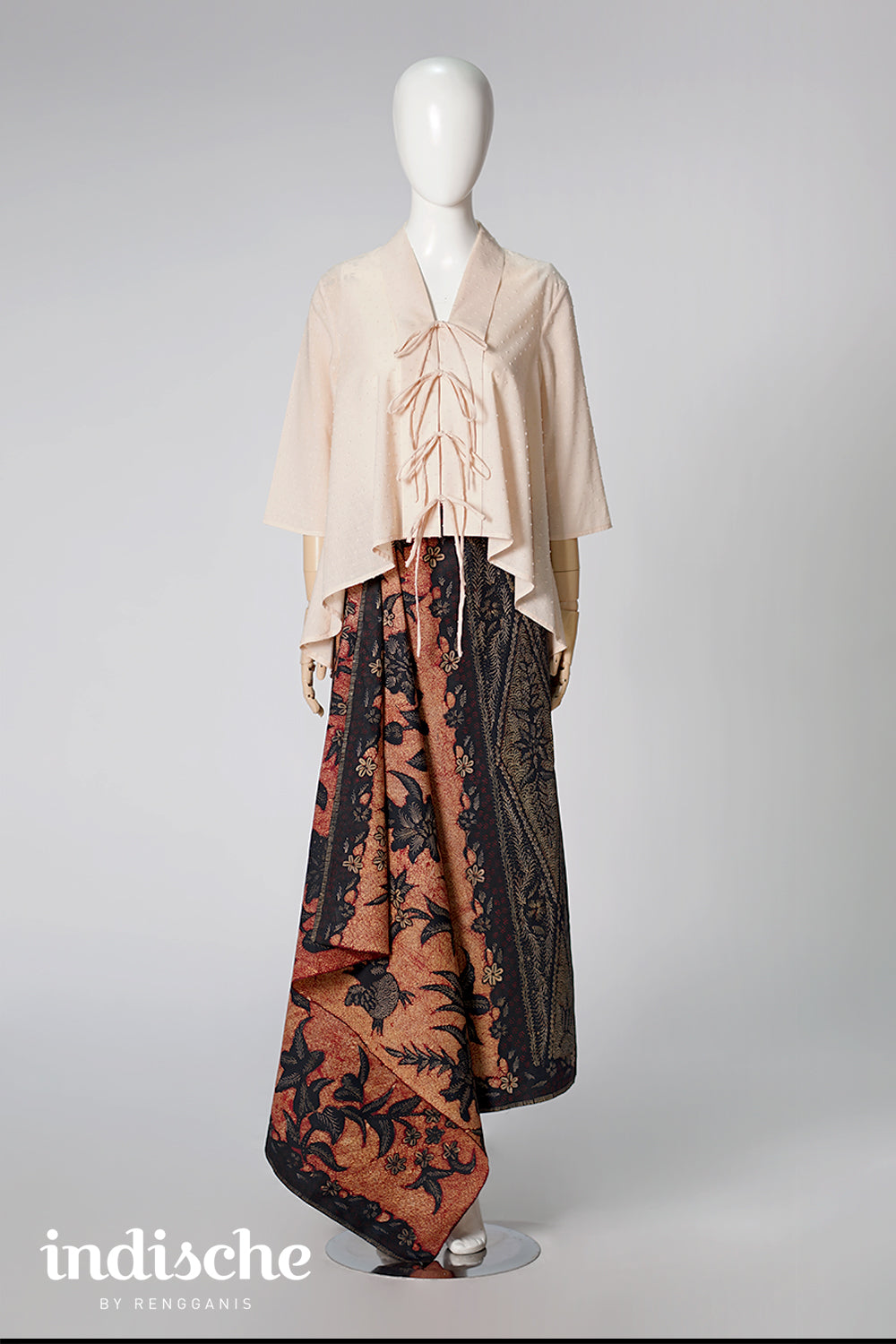 Kebaya Rubiah in Oat Brown