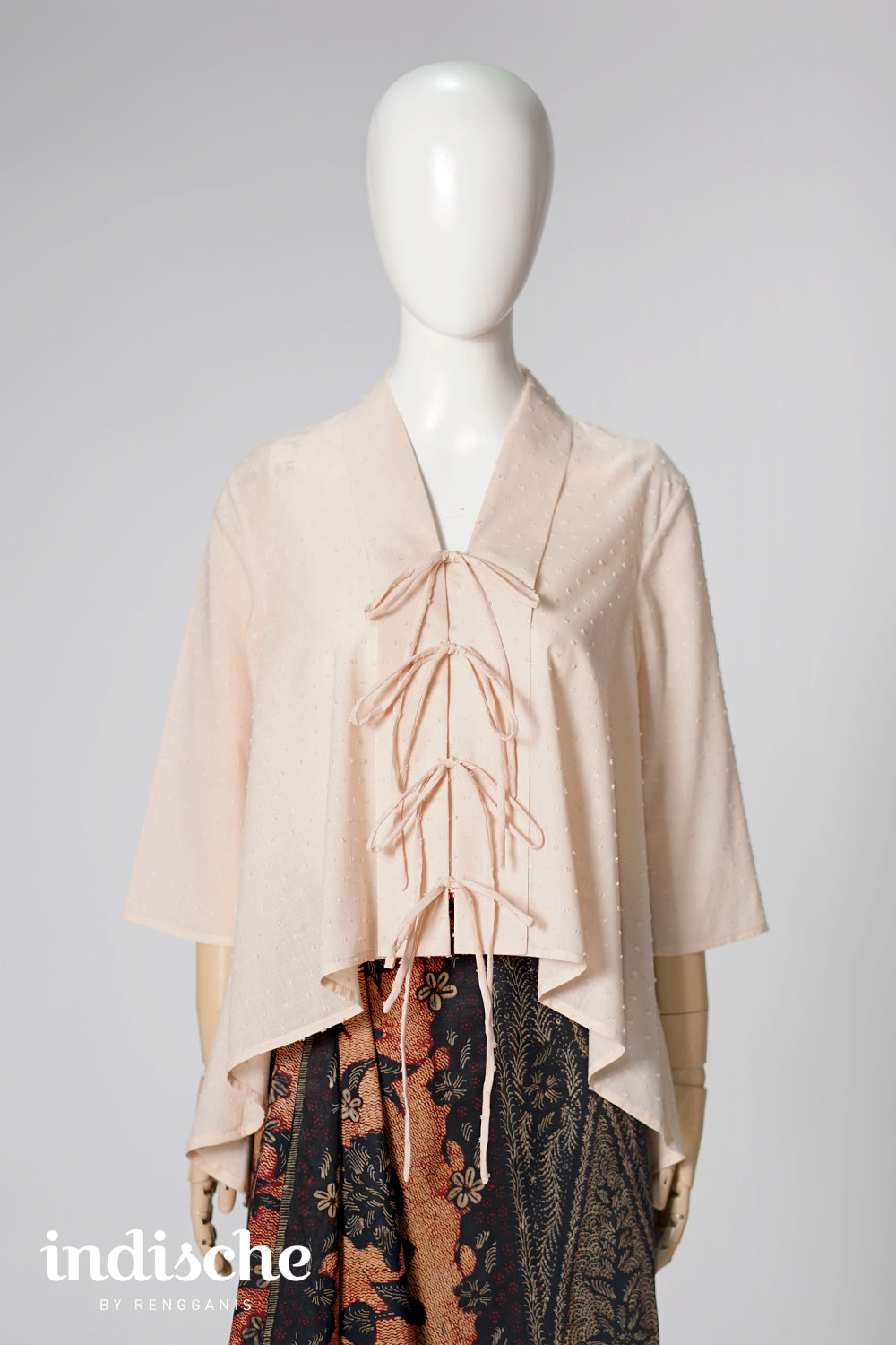 Kebaya Rubiah in Oat Brown