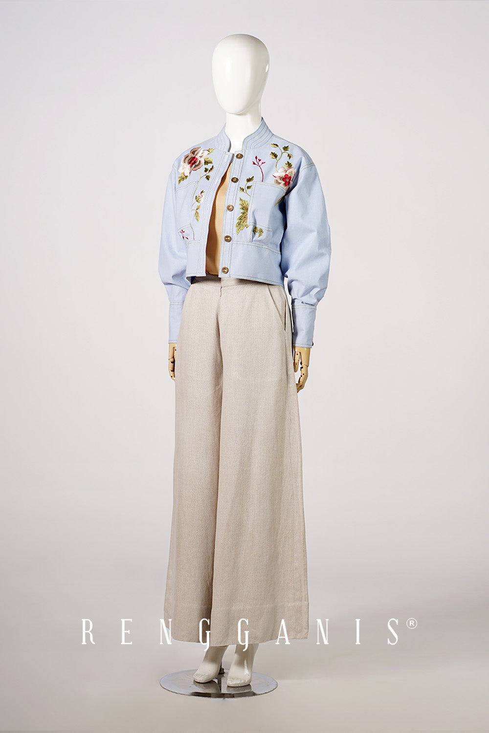 Briana Bomber Jacket in Baby Blue