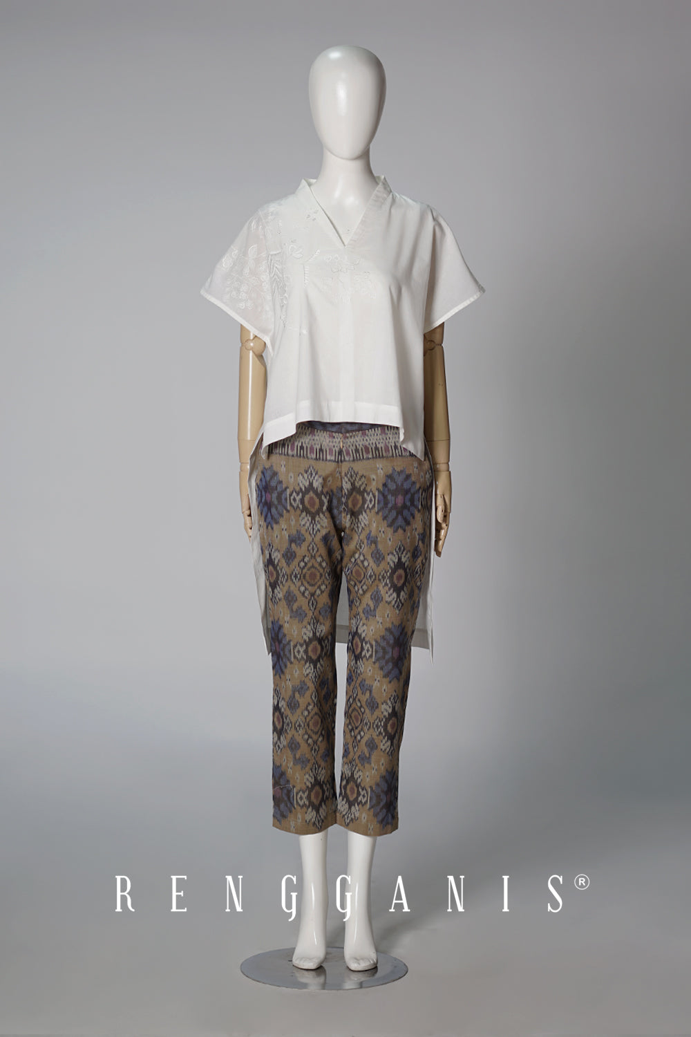 Endek Capri Pants