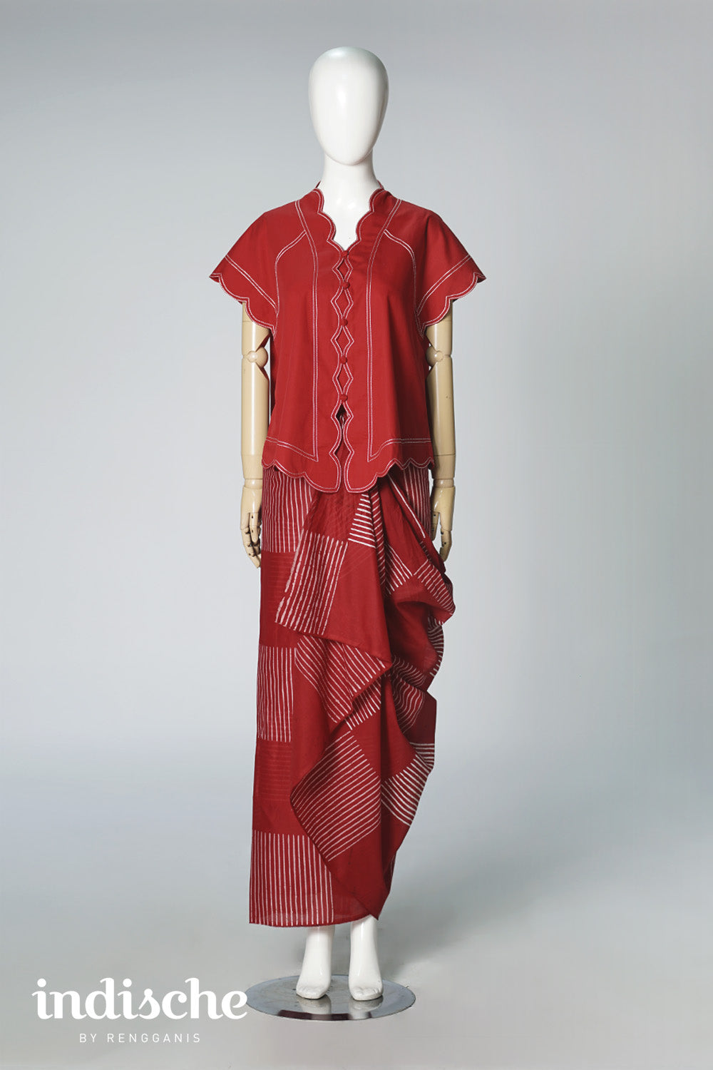 Kebaya Senja in Red