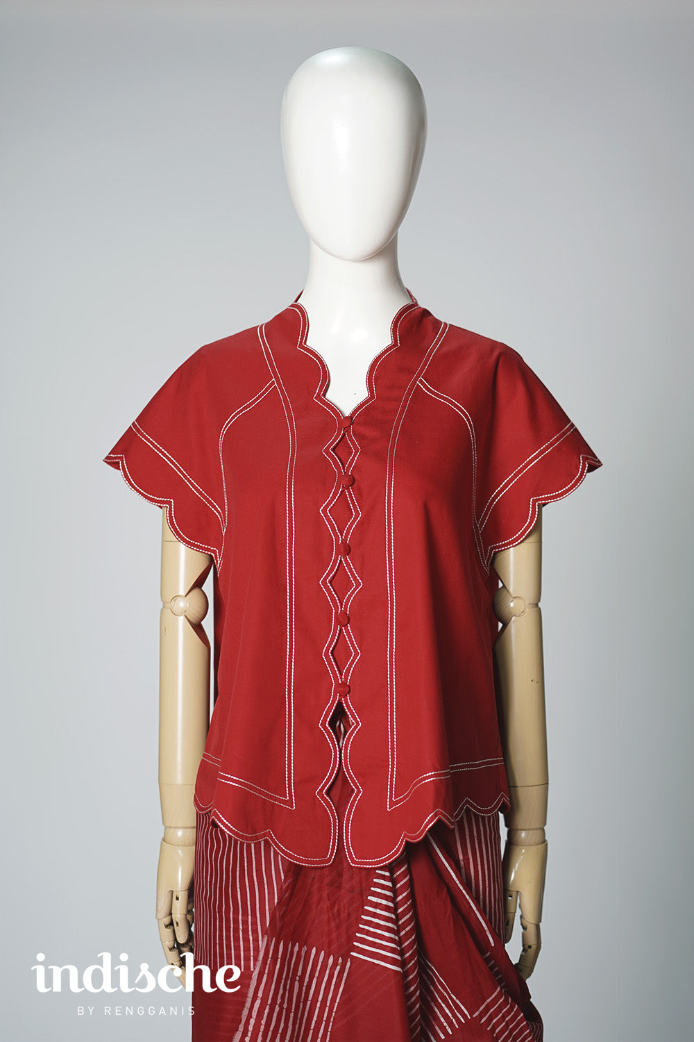 Kebaya Senja in Red