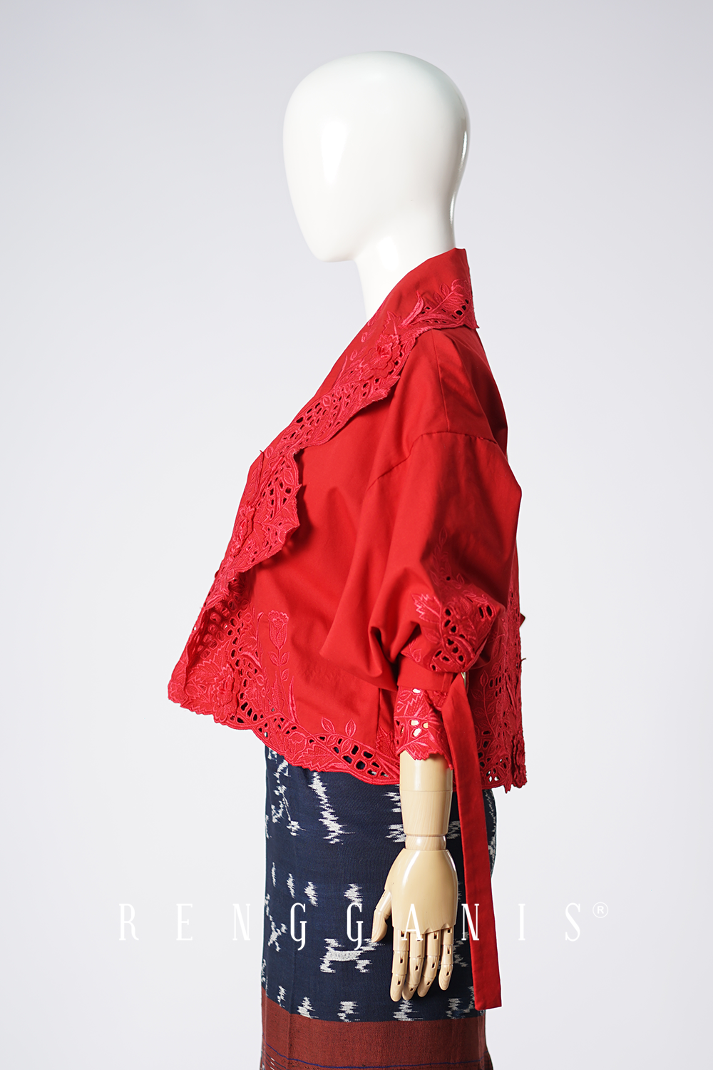 Gendis Cropped Jacket in Red