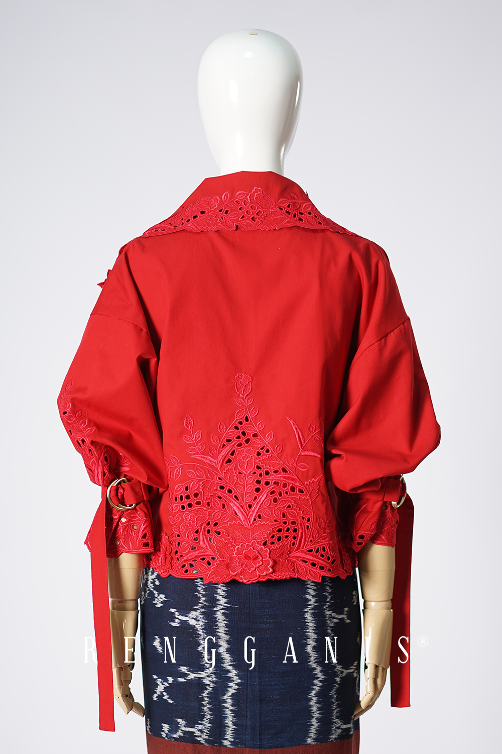 Gendis Cropped Jacket in Red