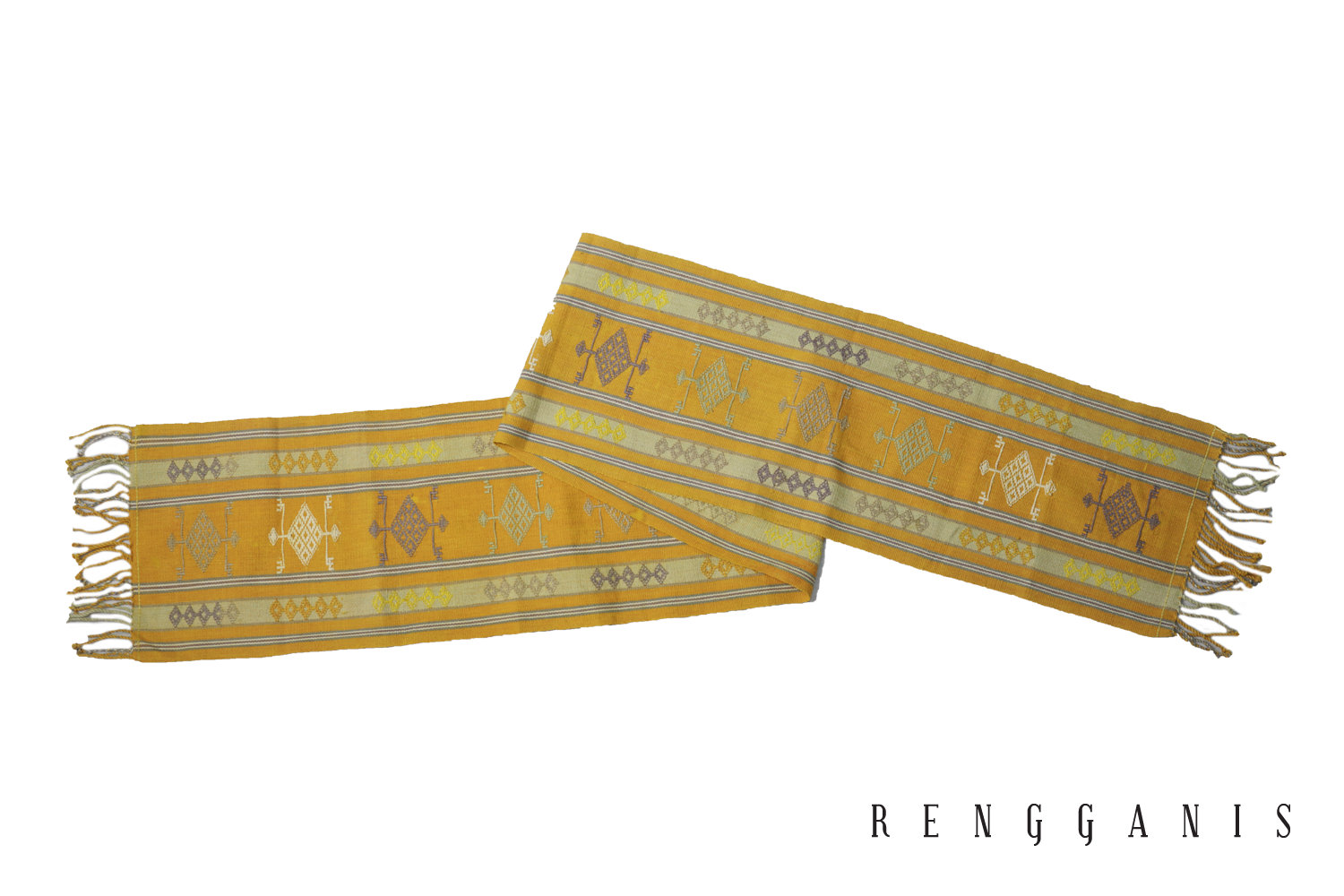 Naturally Dyed Handwoven Scarf from Mandeu