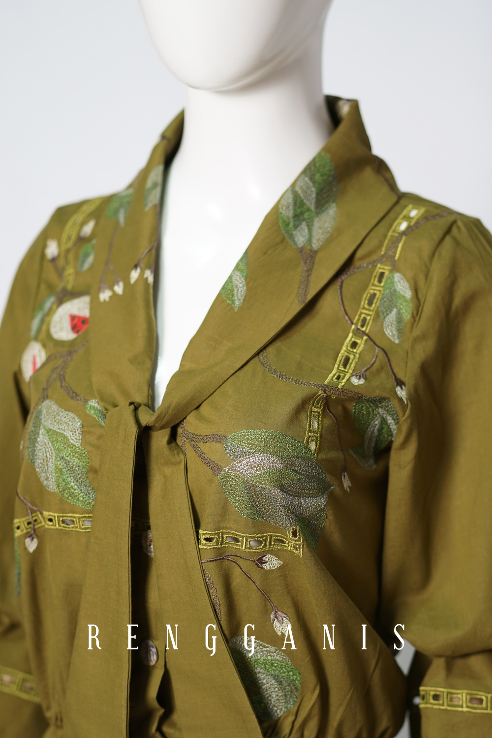 Pala Dress in Olive Green