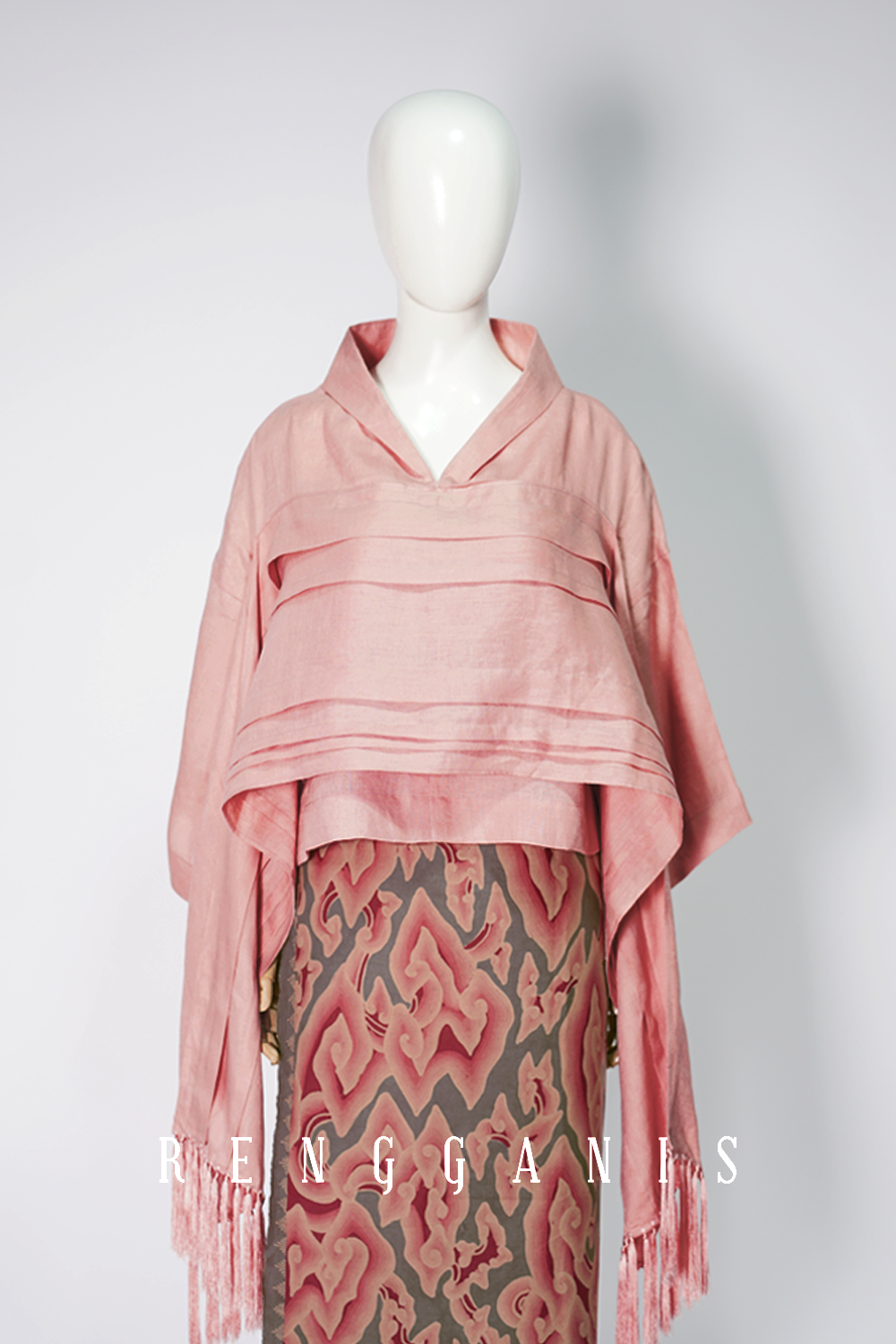 Rei Pintuck in Salmon Pink Linen