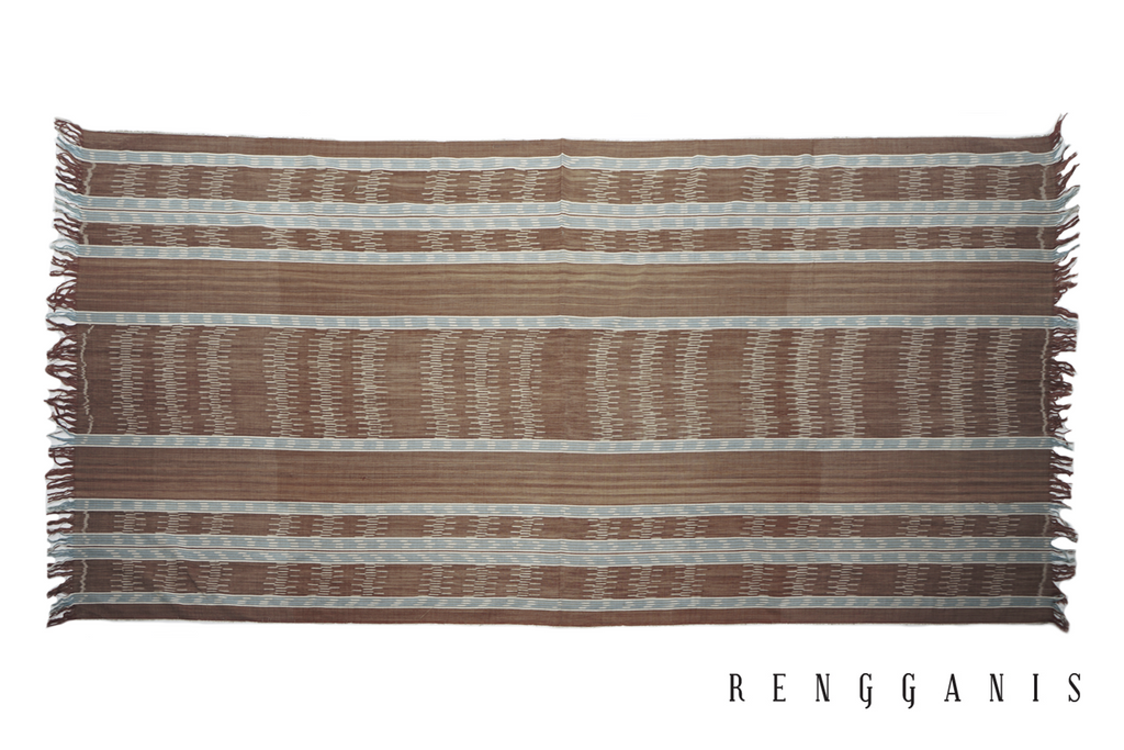 Naturally Dyed Semi-handwoven (ATBM) Ikat from Troso, Jepara