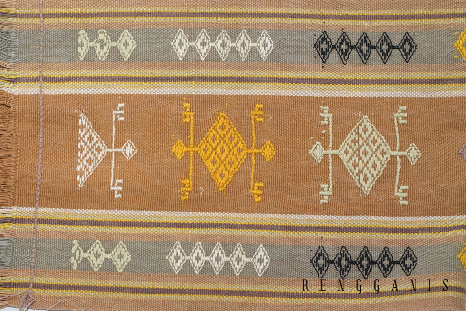 Naturally Dyed Handwoven Scarf from Mandeu