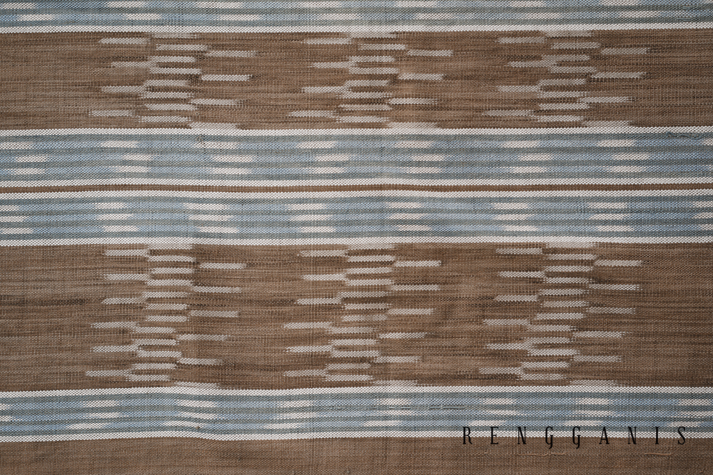 Naturally Dyed Semi-handwoven (ATBM) Ikat from Troso, Jepara