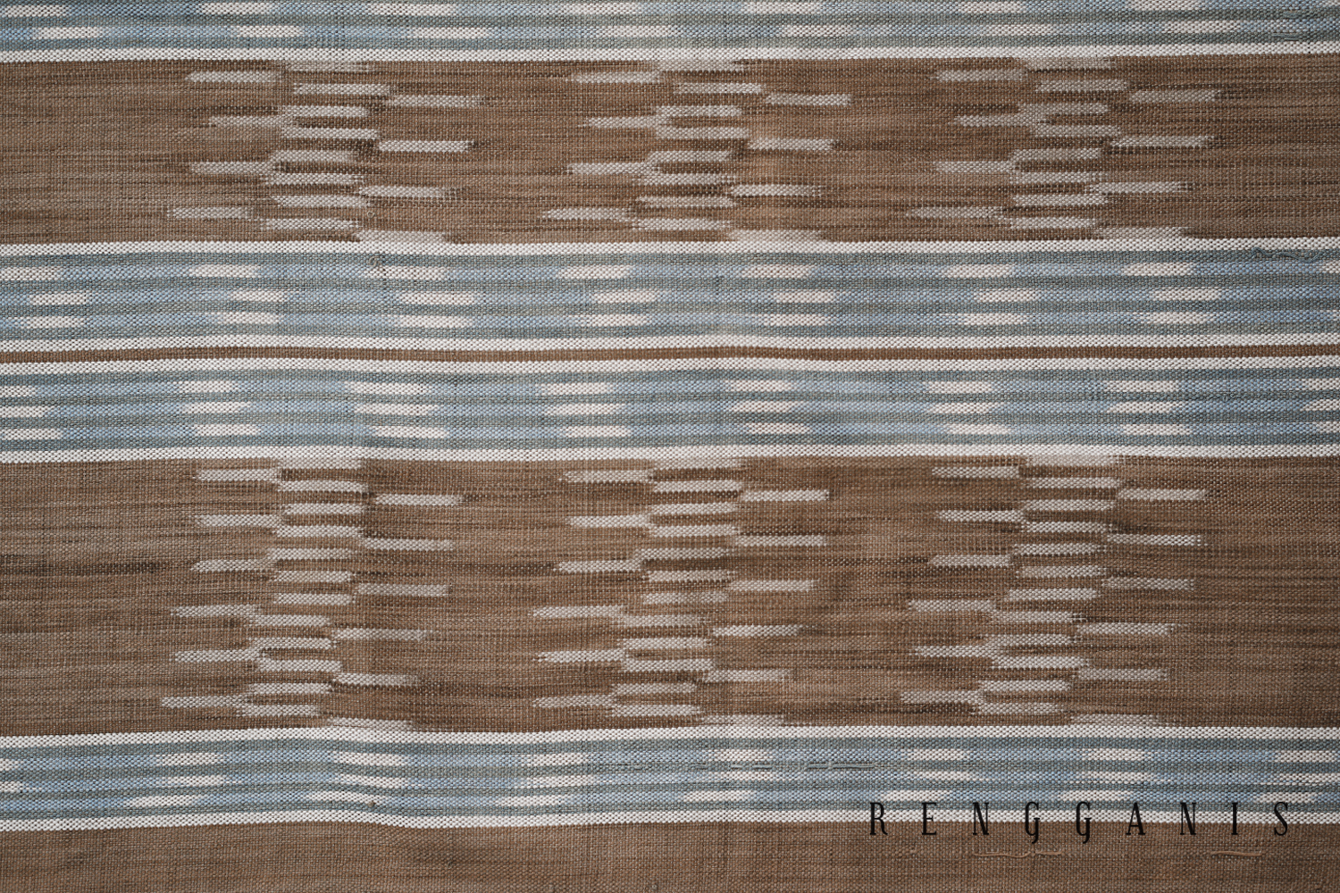 Naturally Dyed Semi-handwoven (ATBM) Ikat from Troso, Jepara
