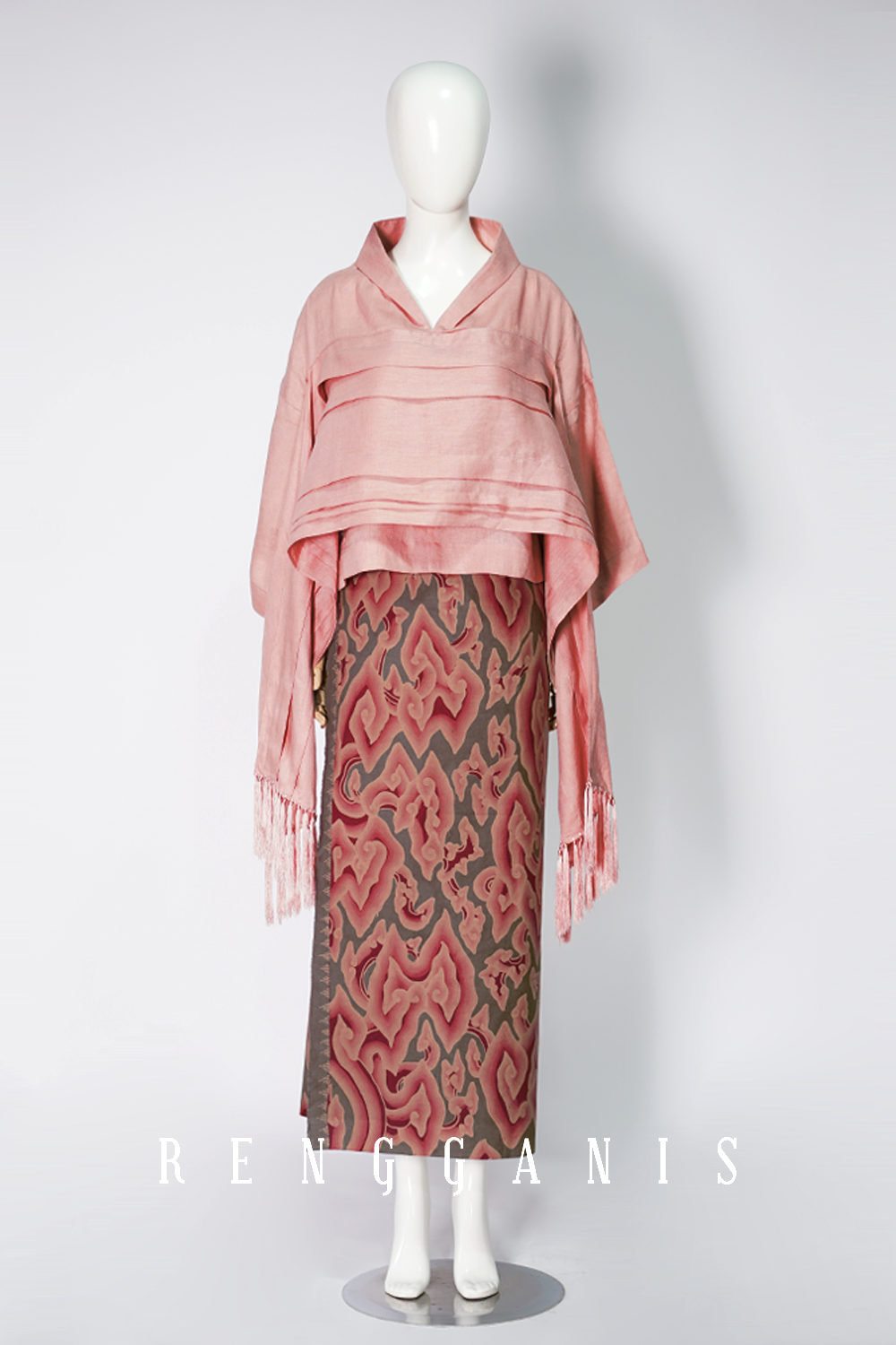 Rei Pintuck in Salmon Pink Linen