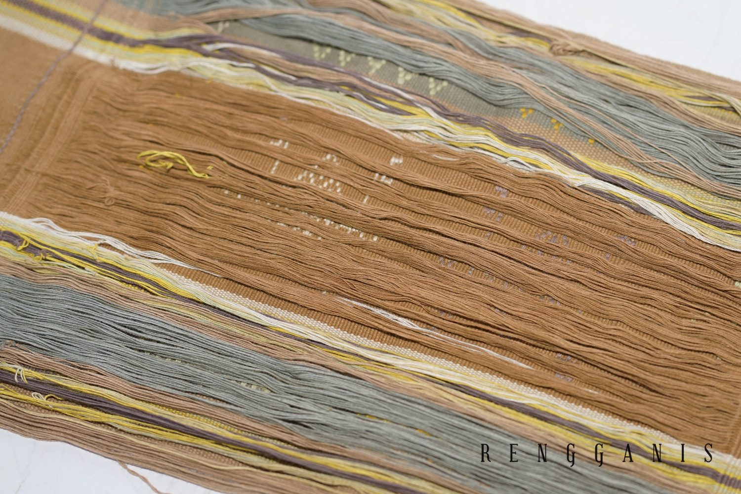 Naturally Dyed Handwoven Scarf from Mandeu