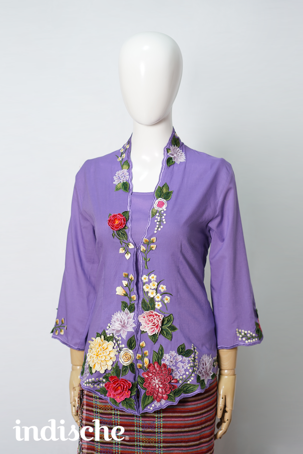 Wild Garden Kebaya in Light Purple