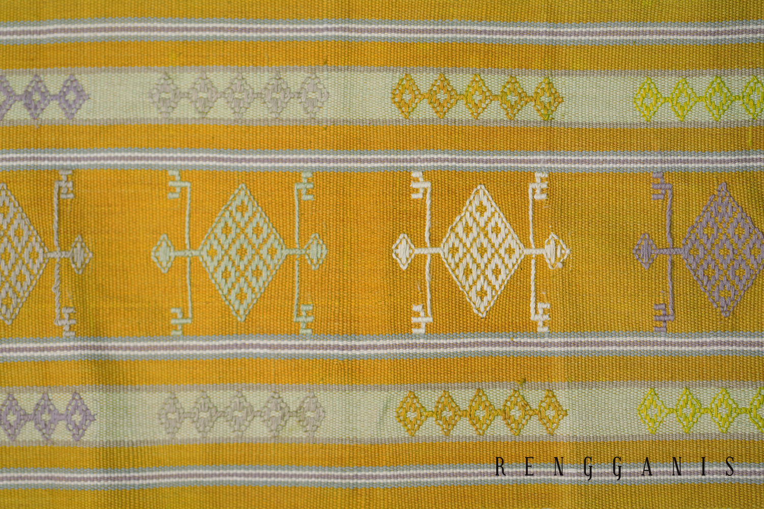 Naturally Dyed Handwoven Scarf from Mandeu