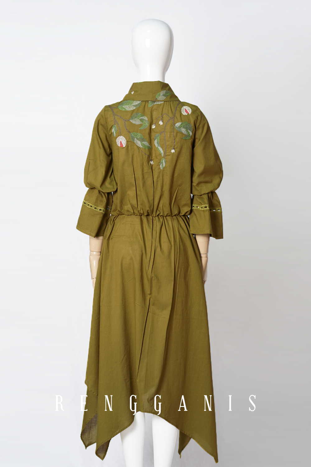 Pala Dress in Olive Green