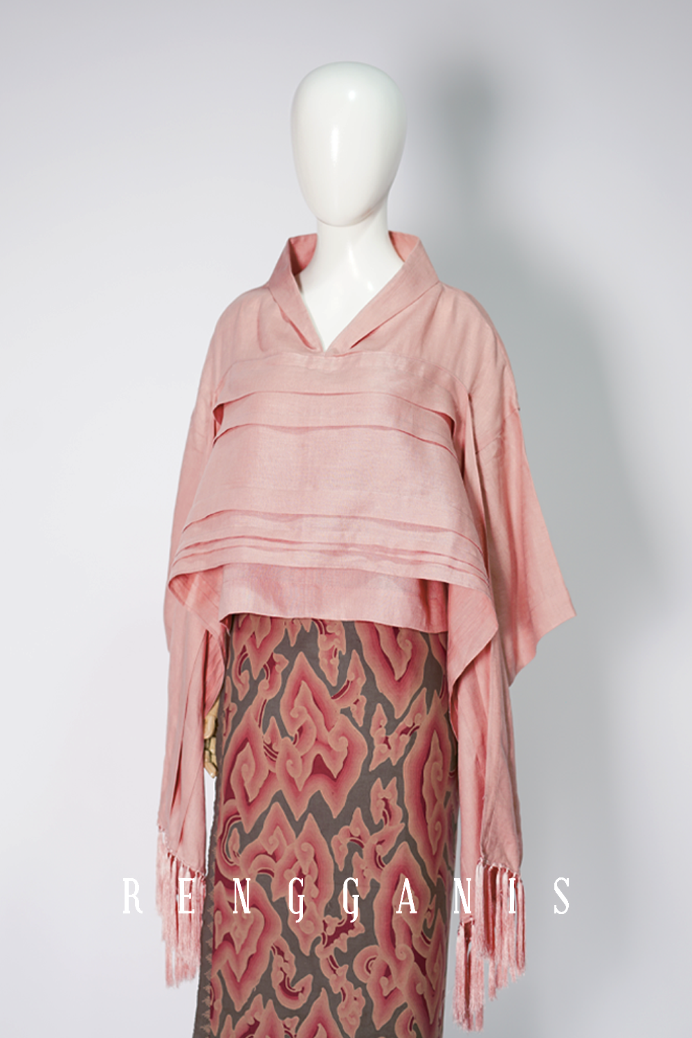 Rei Pintuck in Salmon Pink Linen