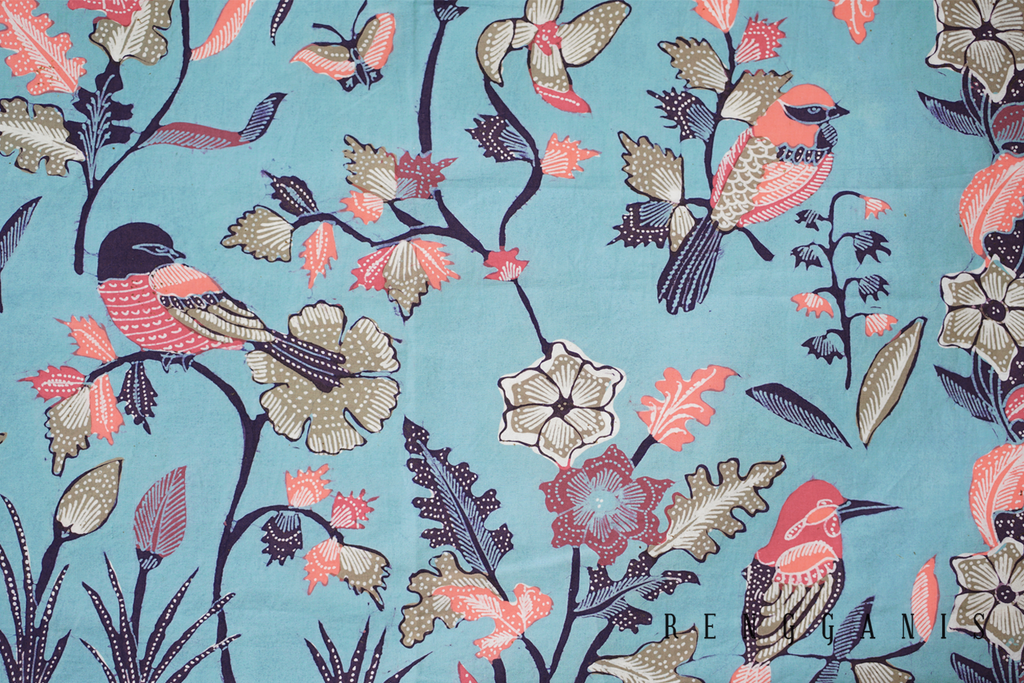 Handdrawn Batik Cirebon Cuari Bird motif