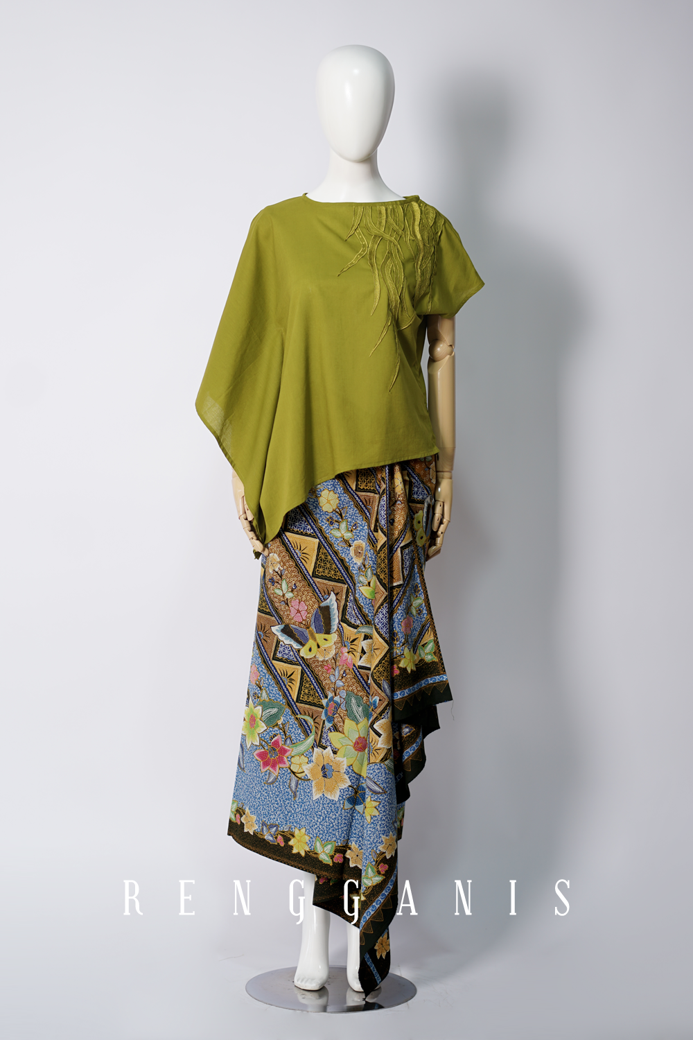 Seaweed Top in Olive Green