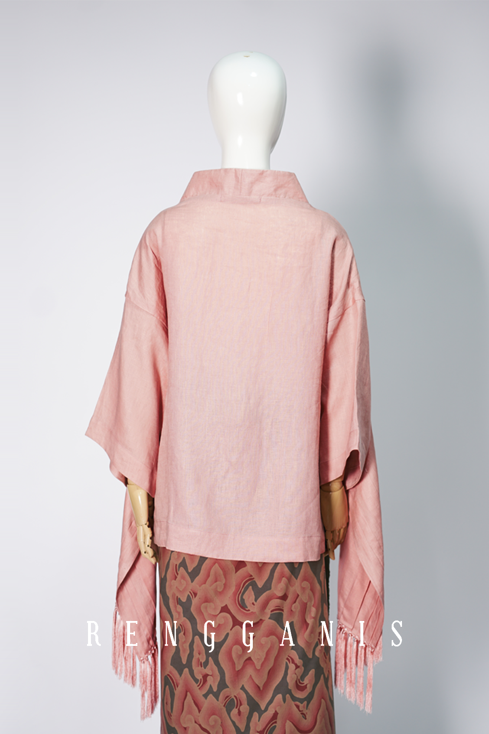 Rei Pintuck in Salmon Pink Linen