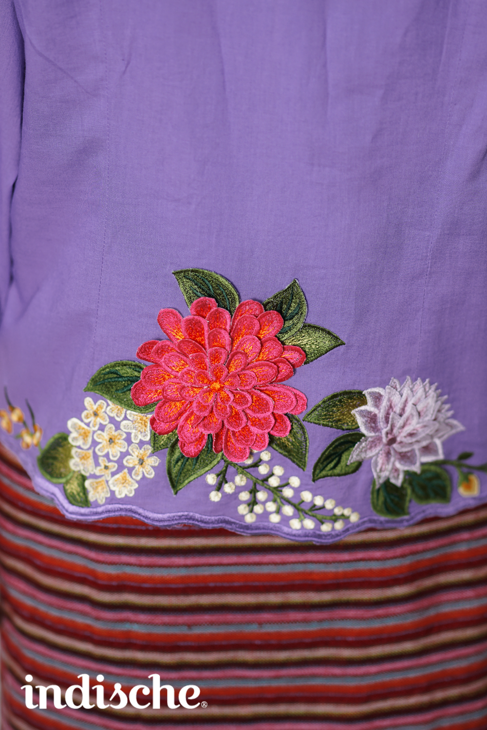 Wild Garden Kebaya in Light Purple