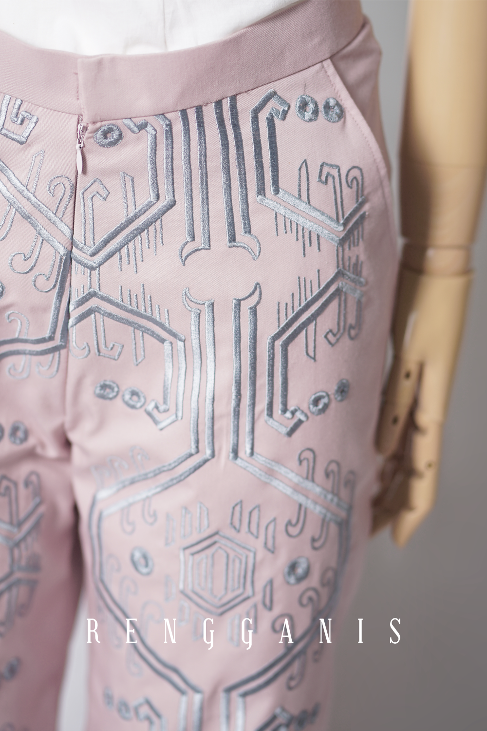 Dayak Inspired Embroidered Pants