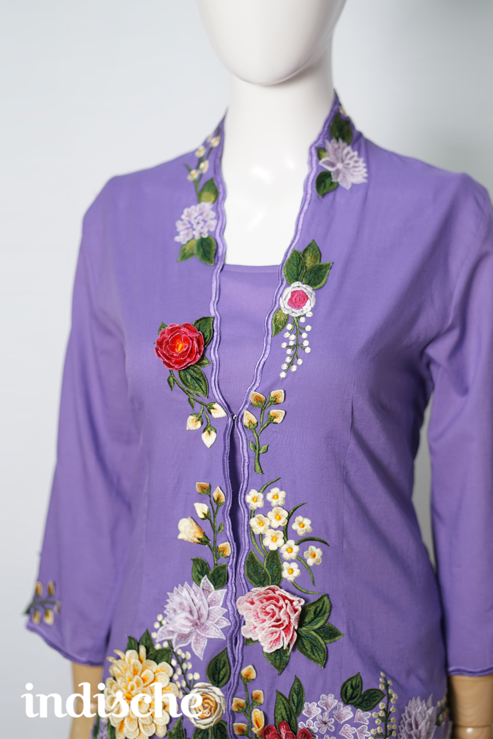 Wild Garden Kebaya in Light Purple