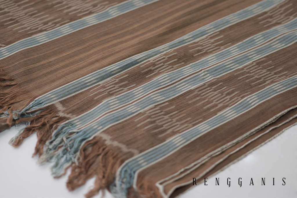 Naturally Dyed Semi-handwoven (ATBM) Ikat from Troso, Jepara