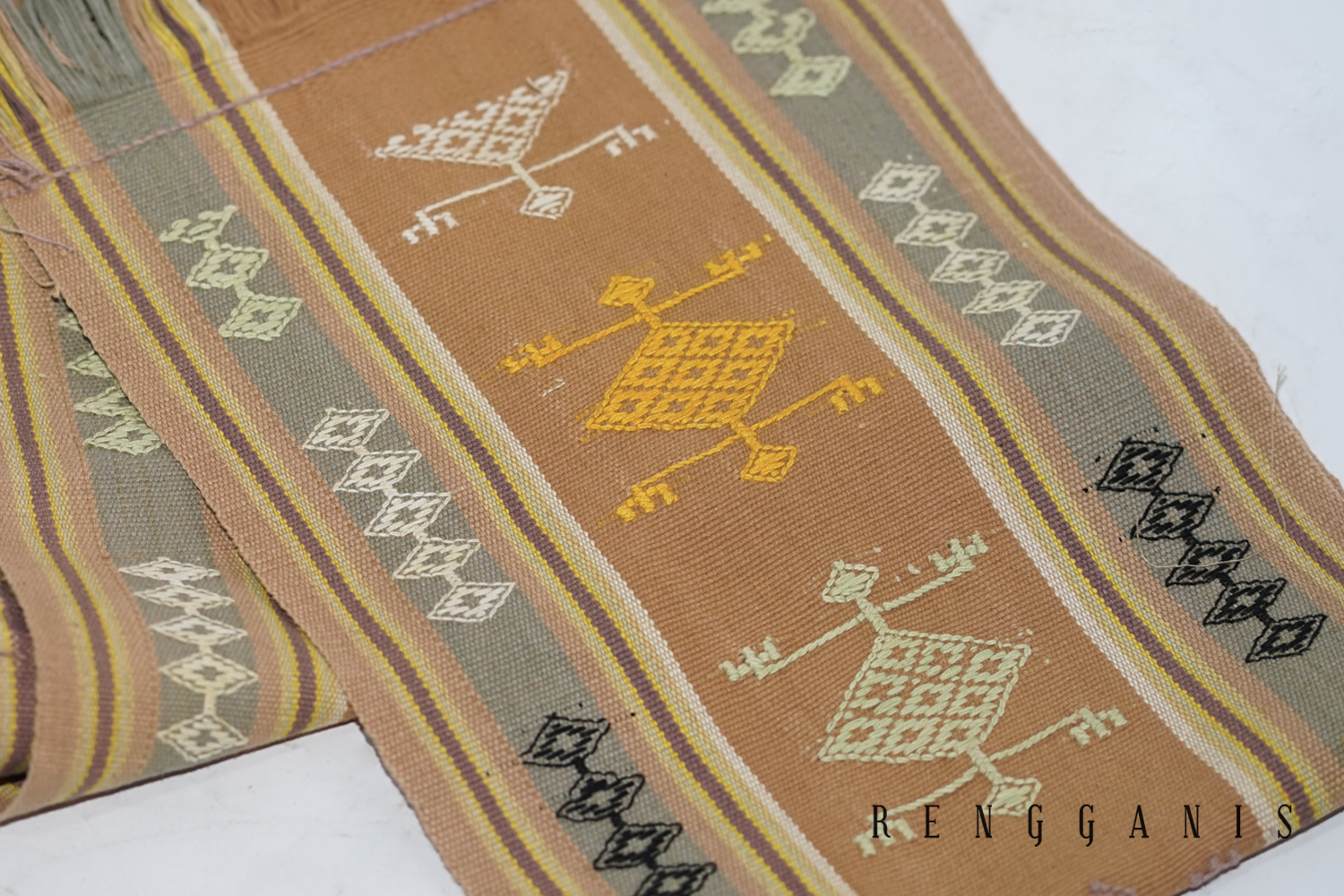 Naturally Dyed Handwoven Scarf from Mandeu