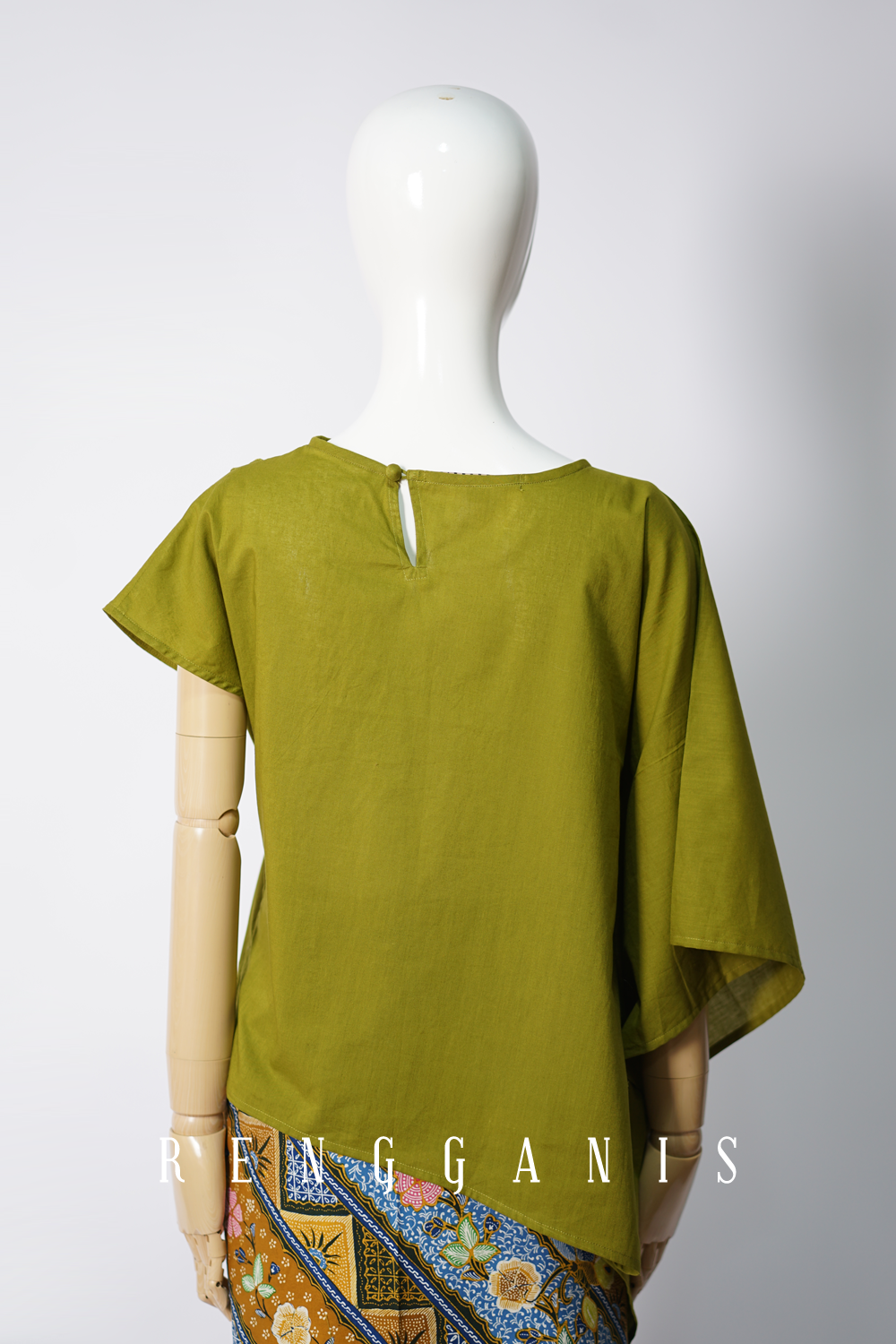 Seaweed Top in Olive Green