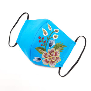 Bright Blue Puspita Facemask