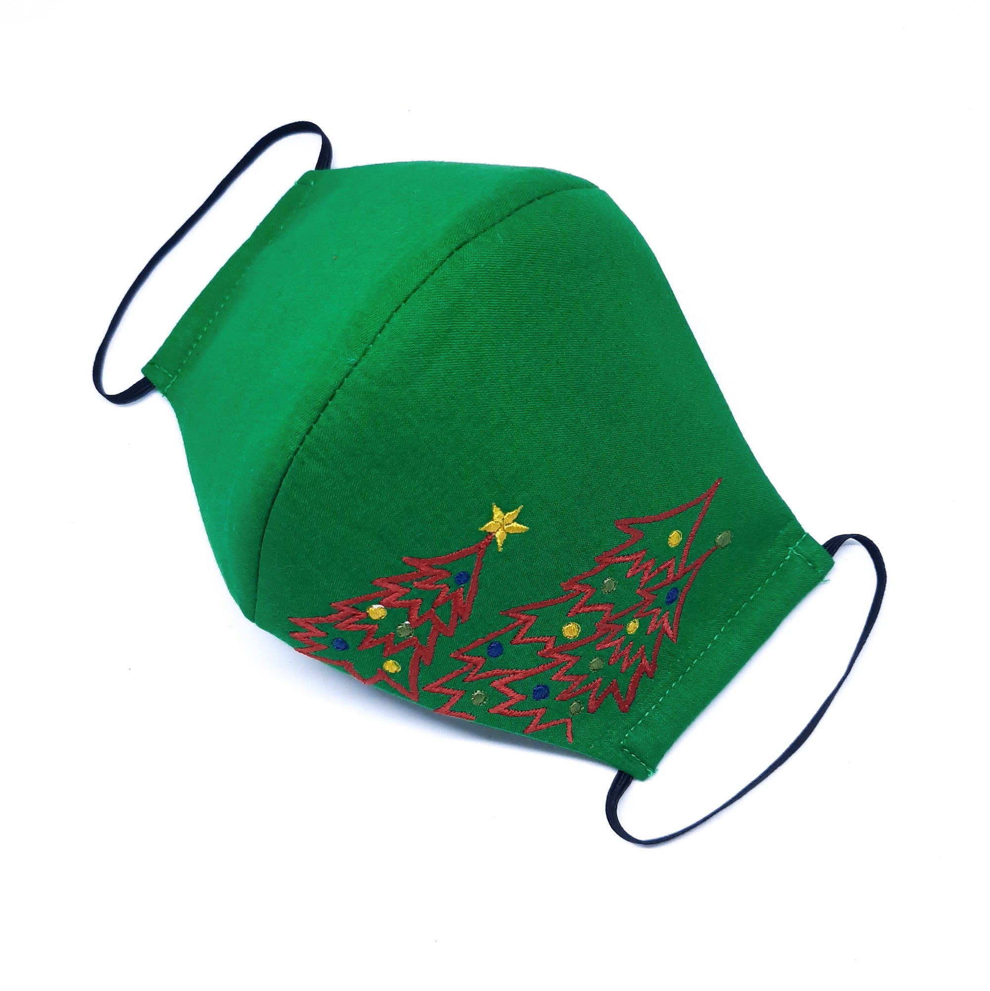 Green Christmas Tree Facemask