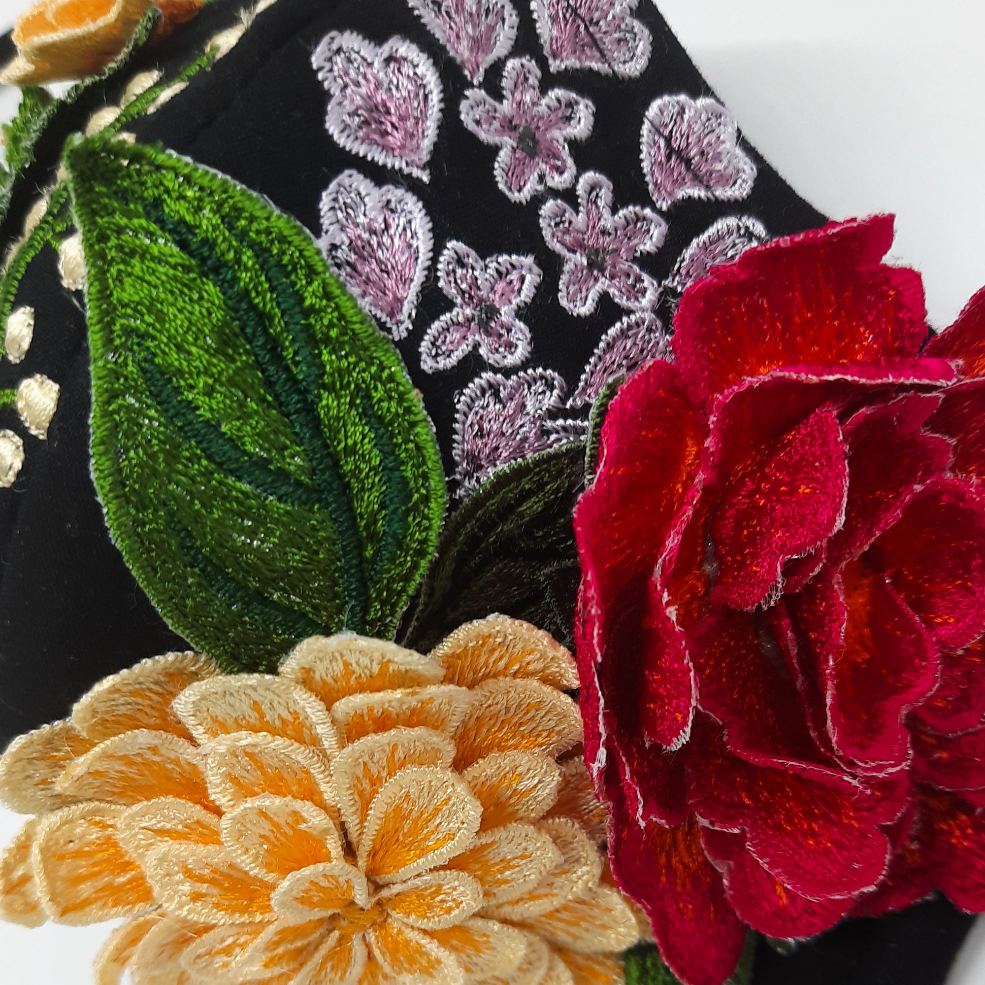 Black Wild Garden 3D Facemask