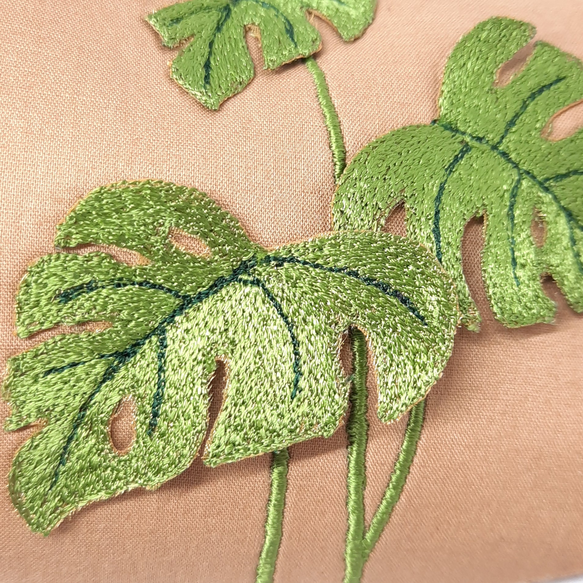Taupe Monstera 3D Facemask