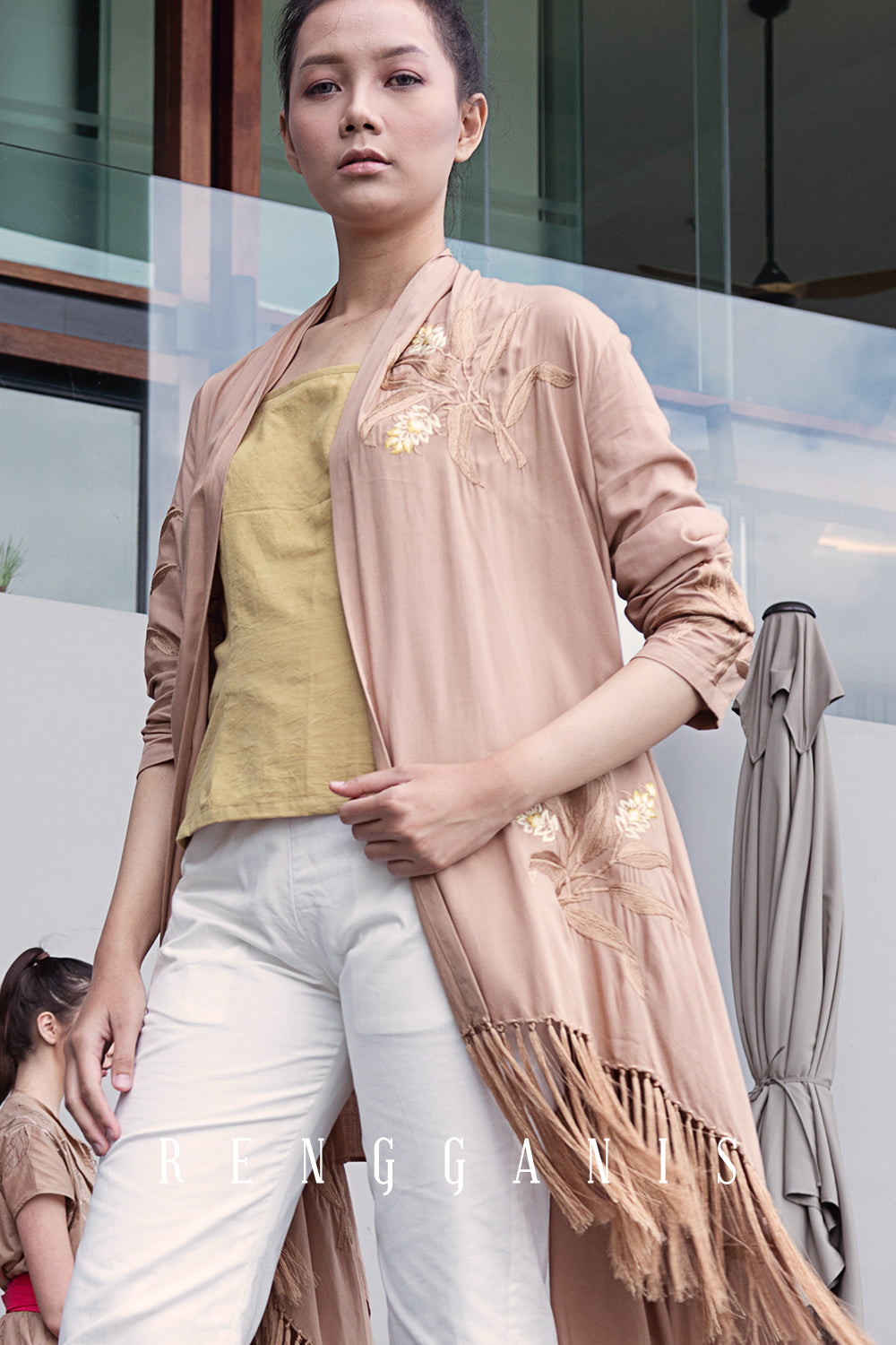 Kunyit Tassel Outer in Cappuccino