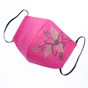 Dark Pink Cempaka Facemask