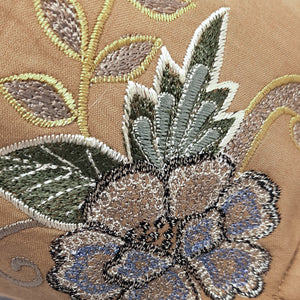 Taupe Brown Peonies Facemask