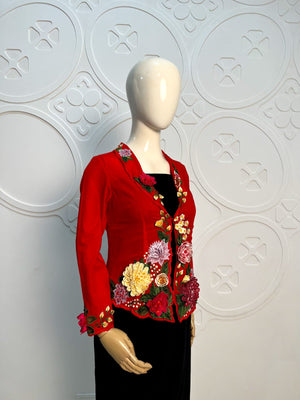 Wild Garden Kebaya in Red