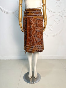 Uncut Dayak Short Pleated Skirt