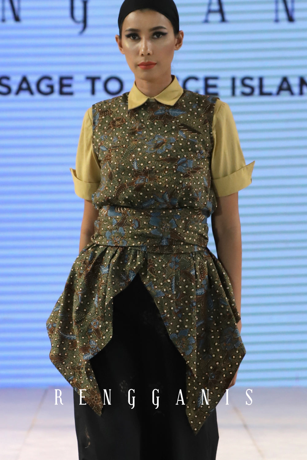 Batik Sleeveless Outer Top