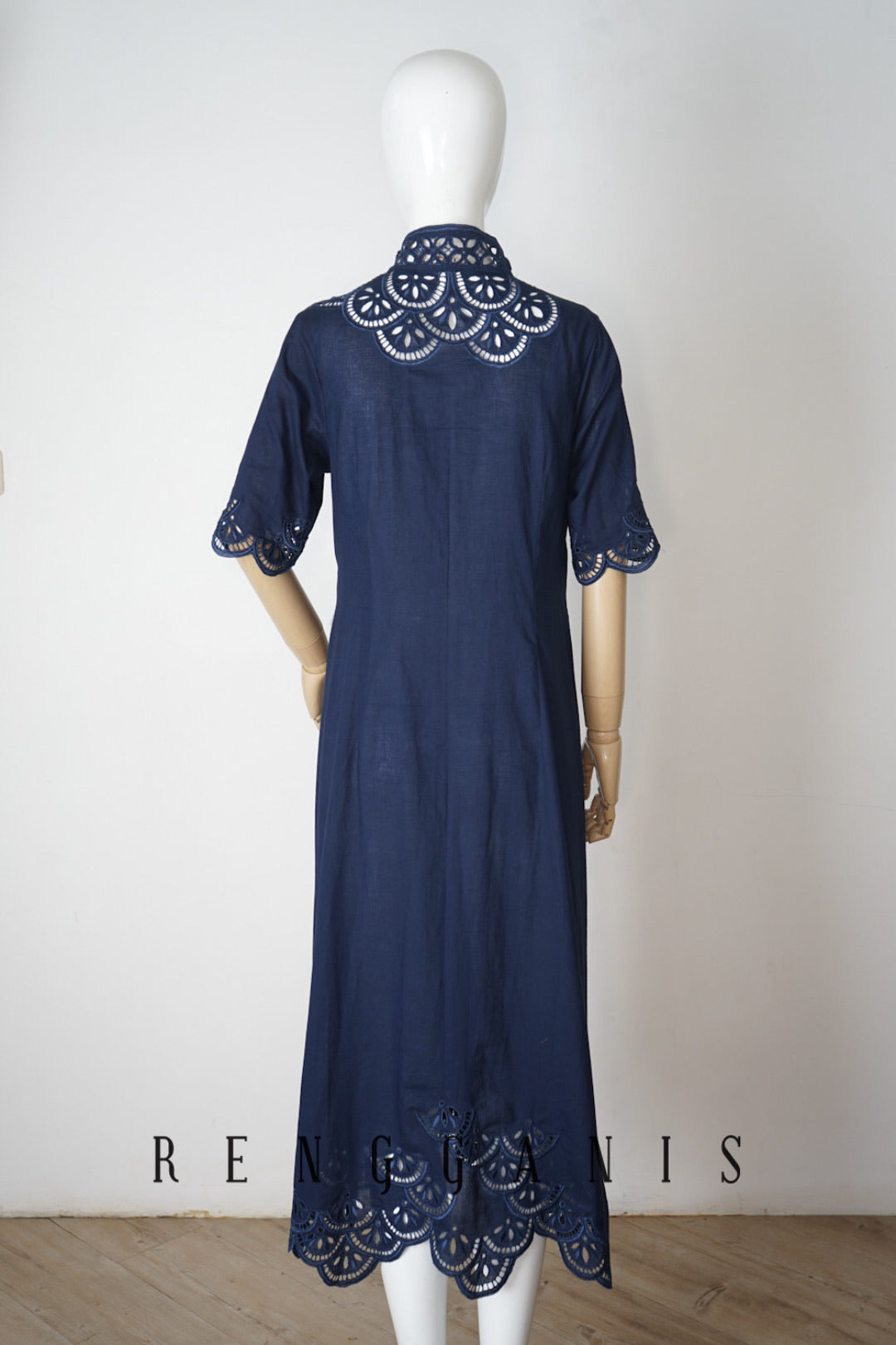 Bunga Lawang Dress in Elbow Length Sleeves