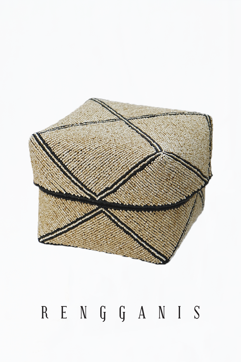 Besek Manik Creme Large Square